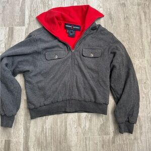 Escada Charcoal and Red Women's Hoodie